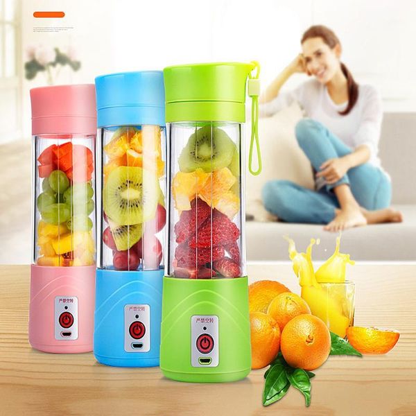 

wholesale- mini portable usb electric fruit juicer handheld smoothie maker blender rechargeable portable juice bottles water bottle 380ml1