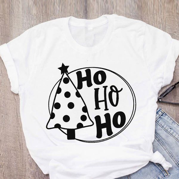 

женщины графическая печать простое дерево короткие рукавы одежда с рождеством одежда женская напечатана топы леди teers футболка футболка, White