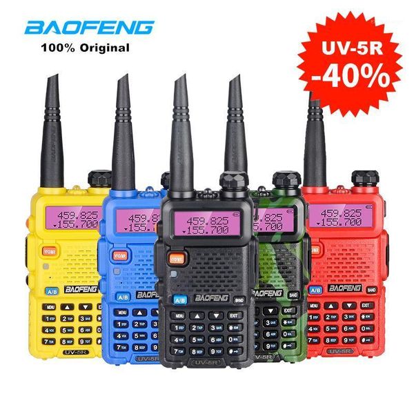 

walkie talkie 5w baofeng uv-5r two way radio professional station uv5r transceiver vhf uhf portable uv 5r hunting ham radio1
