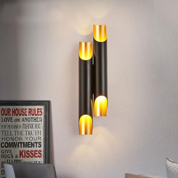 

современная простая творческая светодиодная настенная легкая алюминиевая спальня ресторан кафе бар клуб настенный светильник светодиодный бо