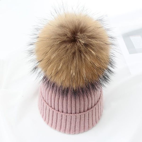 

jiangxihuitian простая реальная меховая шаровая шапка pom poms зимняя шапка для женщин девушка вязаные шапочки шапочки новая толстая женщина, Black;white