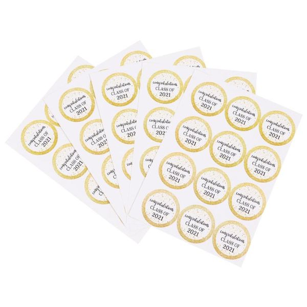 

20 sheets 240pcs wrapping stickers bag labels graduation sealing stickers
