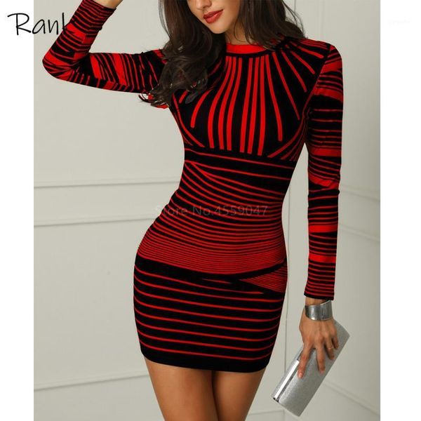 

women bodycons dress striped printed zipper party club mini dress long sleeves autume and winter warm dresses 20211, Black;gray