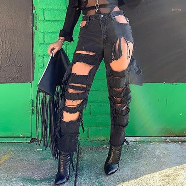 

woman jeans high waist clothes wide leg denim clothing black streetwear vintage quality 2020 fashion harajuku straight pants#j301, Blue