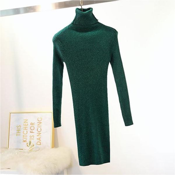 

2019 теплый блеск осень зима сексуальный свитер платье женщин o шеи блестящий свитер мини женское твердое вещество basic вязать bodycon плат, Black;gray