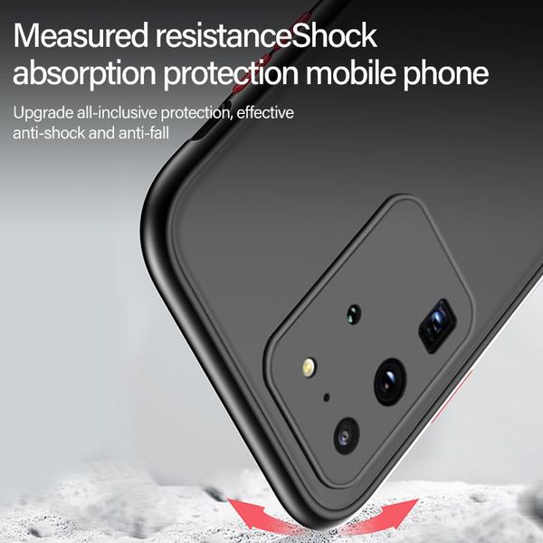 

ультратонкий гибридный простой матовый пк чехол для телефона для samsung galaxy s20 s20 s10 5g s9 s8 примечание 10 9 8 плюс силиконовый бамп