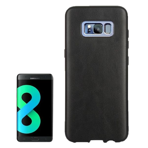 

for galaxy s8 crazy horse texture pu leather protection back cover case