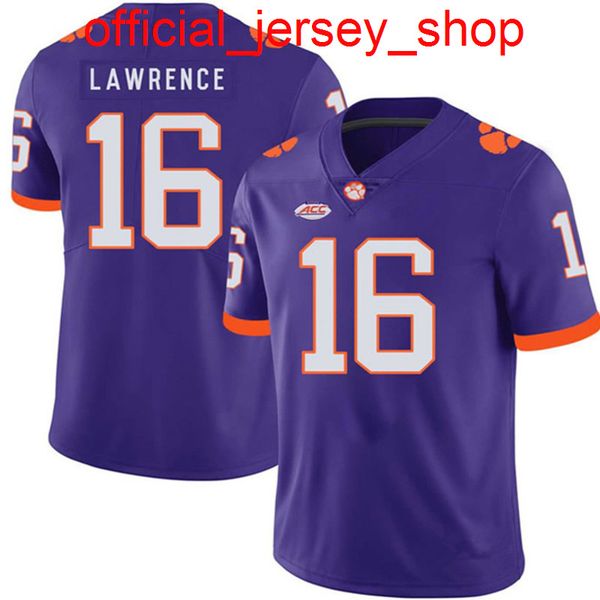 

ncaa 16 trevor lawrence clemson tigers college jersey 9 travis etienne jr. nick bosa jimmy garoppolo football wear, Gray