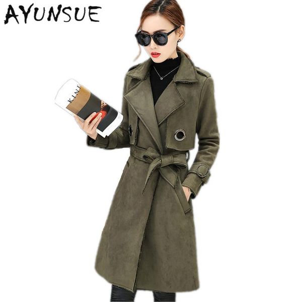 

casual army green windbreaker women outwear coat female spring autumn european trench coat para as mulheres women's fyy255, Tan;black