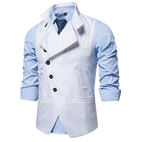 

cotton solid color men vests fashion korean style romantic breathable latest coat design ropa de hombre men suits formal ec50mj1, Black;white