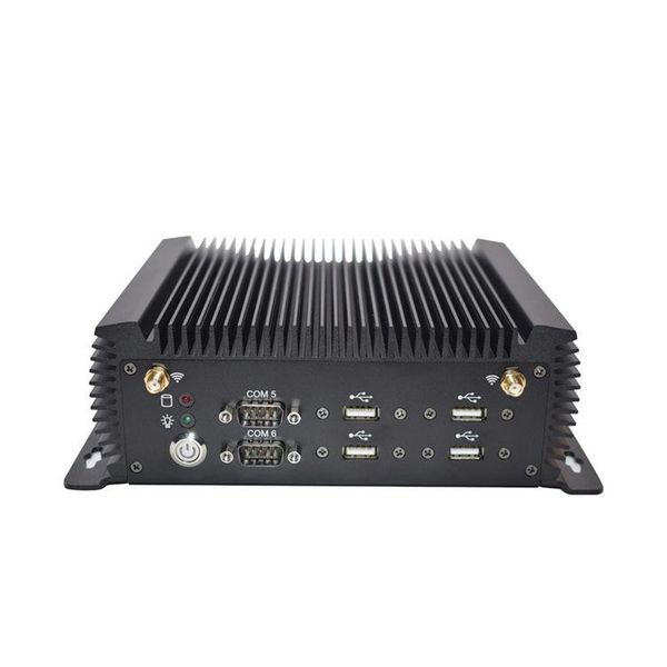 

industrial fanless mini gaming pc win10 intel 4500u linux cost-effective host dual network 6 serial port 485/232 computer