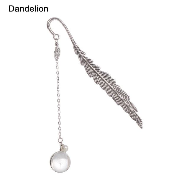 

1pc vintage metal leaf bookmark dried flower pendant tassel book clip creative stationery school office supplies girls fine gift h wmtgio