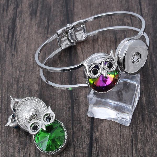 

silver color bangle bracelet with snaps 18mm metal snap button bracelet for women men's watch cuff bangle button bracel bbyxwb, Golden;silver