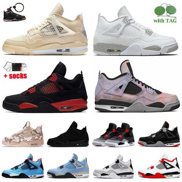 

classic 4s basketball shoes joden4s white oreo sail 4 sneakers jumpman red thunder zen master black cat university blue mens women luxury o