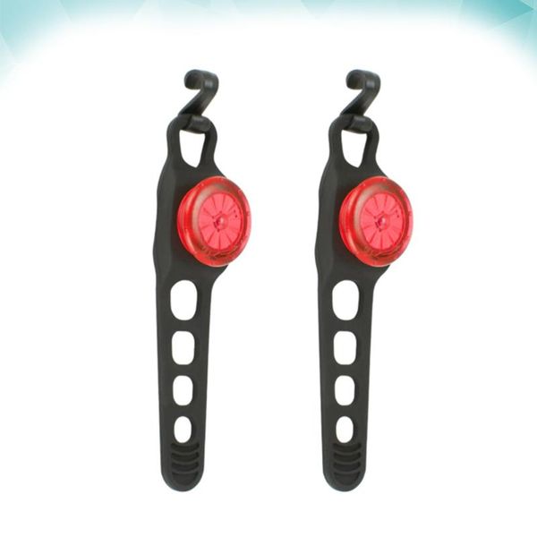 

bike lights 2pcs taillight warning light night highlight waterproof (red)
