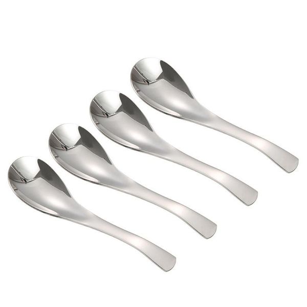

spoons 1/4/6/8pcs thick heavy weight soup stainless steel table (middle size)