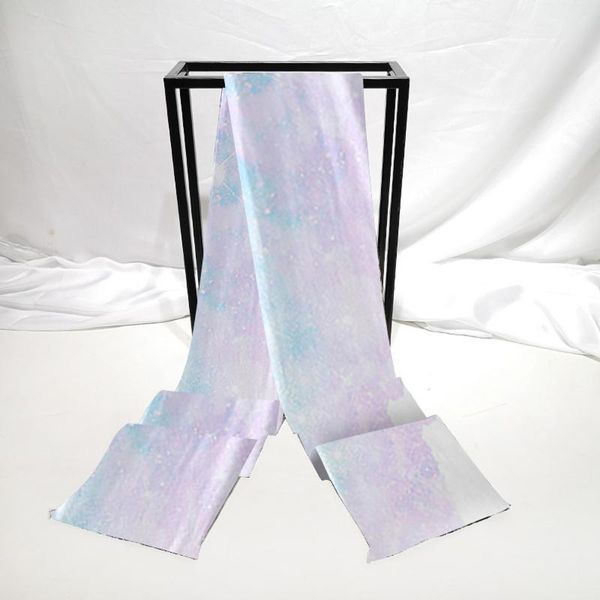 

tie-dey flanelel scarf unisex scearchief простота печать шаль вязание осенью зимние шарфы многоцветные женщины мужские глушители, Blue;gray