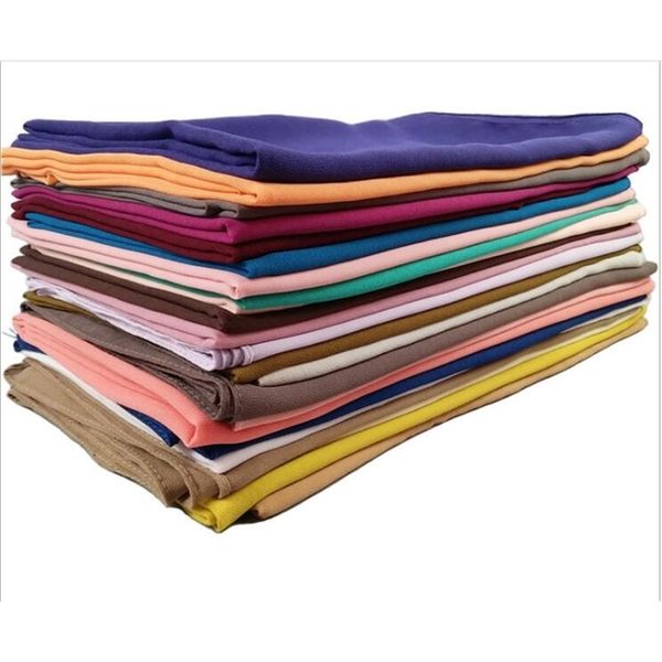 

monochrome pearl chiffon bubble towel pure color scarf wholesale 201218, Blue;gray
