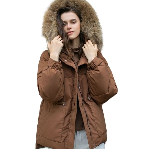 

casual thick parka overcoat winter warm fashion solid outerwear coats parkas hooded jackets women streetwear jacket 201214, Black