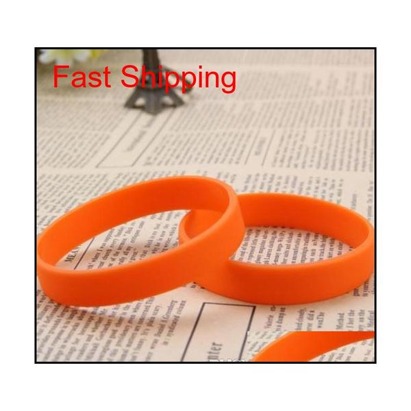 

100pcs/lot colorful blank sile wristbands rubber brac qyllbe bdefashion, Silver