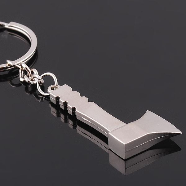 

keychains new fashion zinc alloy axe metal shaped key rings gift for promotion by dhl 200pcs/lot, Silver