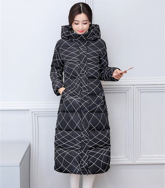 

2021 new mujer invierno parkas new design woman's thick jacket with hoodie ladies winter coats wxf456 cl9p, Black