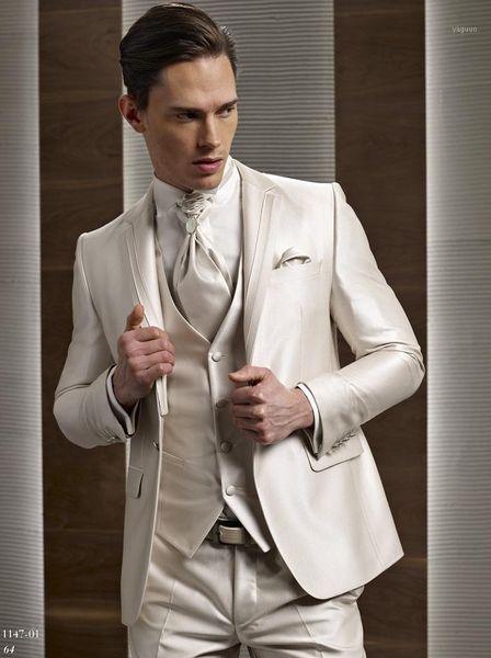 

latest coat pant designs champagne satin italian men suit prom tuxedo slim fit 3 piece groom suits custom blazer terno masculino1, White;black