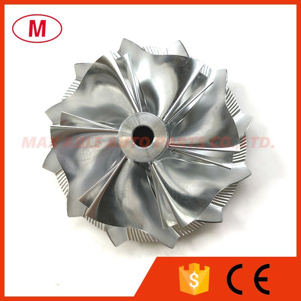

gt15-25 49.62/61.98mm 6+6 blades forward turbo billet compressor wheel/aluminum 2618/milling wheel for turbocharger cartridge/chra/core