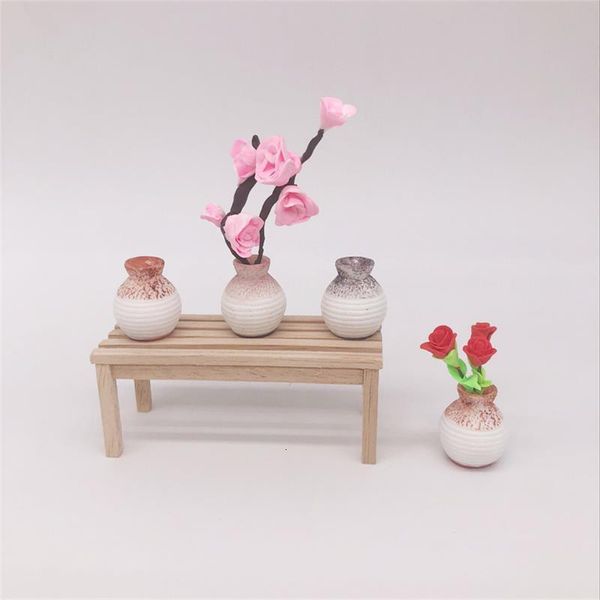 

1: 12 mini doll house scene decoration bjd6 minute cloth shooting props with dollhouse simulation vase handmade design crsm