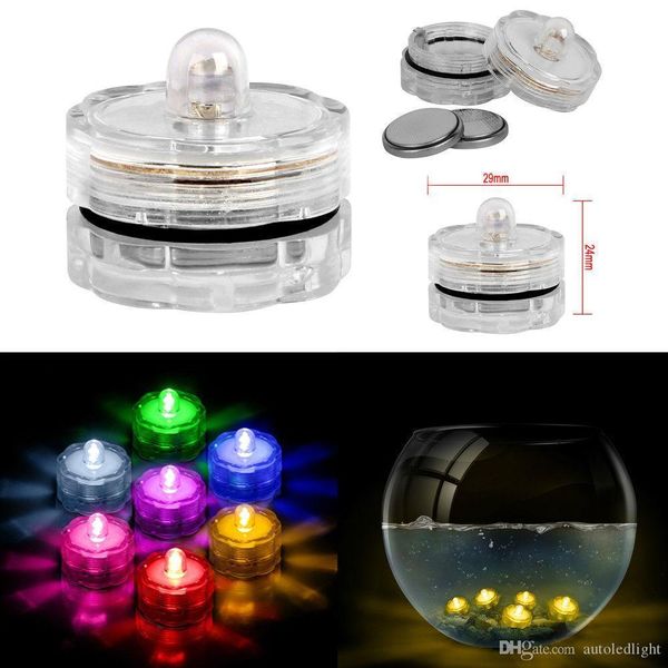 

led submersible candle underwater tea sub lights battery waterproof night lightv0h3