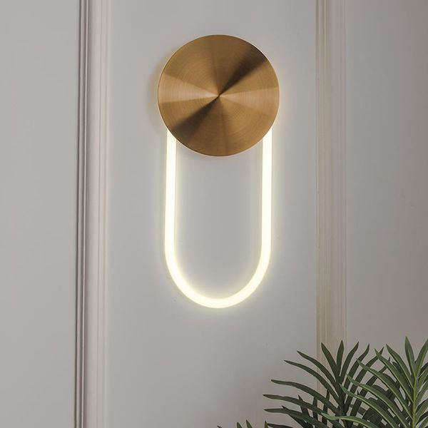 

wall lamp led postmodern iron glass light sconce for bedroom corridor