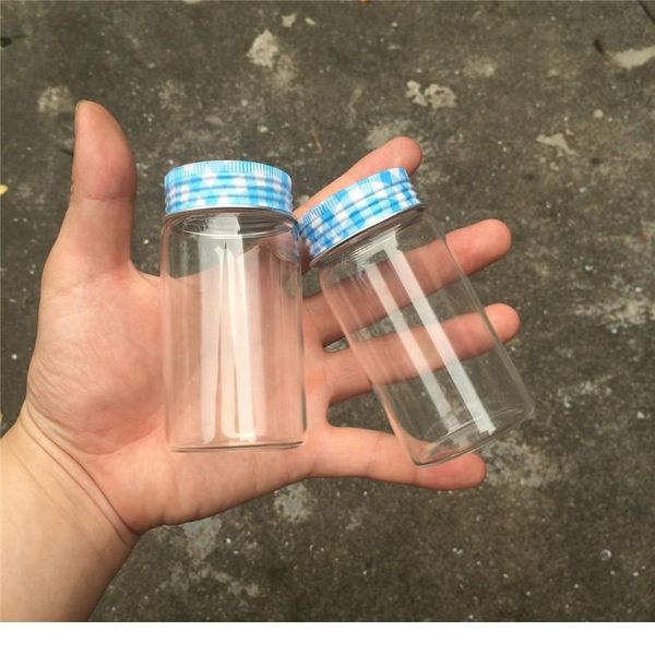 

100ml glass jars sile ser aluminium cap empty bottles glass transparent clear bottles vials containers 4 color c bbypgv
