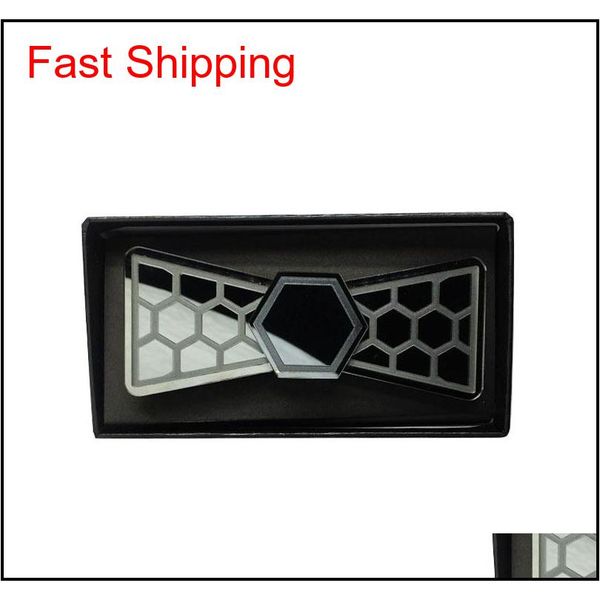 

wedding glossy black mirror fashion acrylic bow tie groom butterfly tie fashion men accessory boy bow ties boyfriend gift hloka, Black;gray