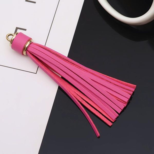 

5pc faux leather long trim tassel fringe diy jewelry make accessories craft tassels handmade garment sewing decoration pendant h bbybyi