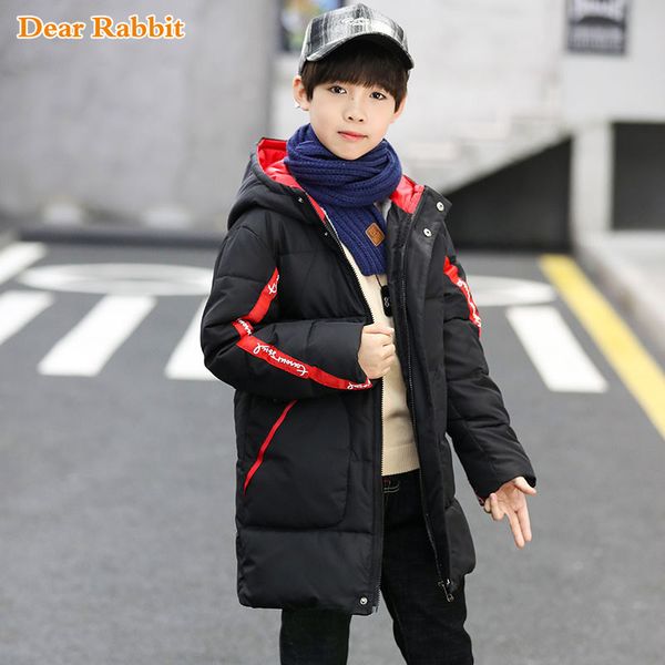 

-30 degree children cold winter plus velvet jackets for boys clothes snowsuit kids parka warm thicken coat teen outwear clothing lj201203, Blue;gray