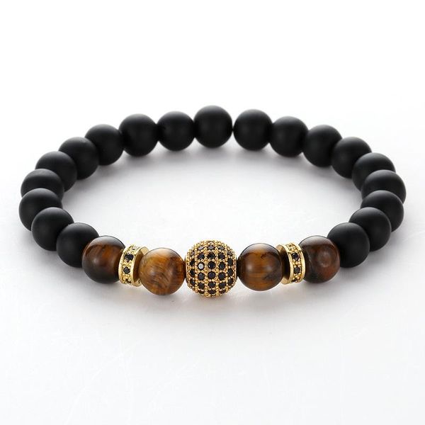 

шарм череп микро вход циркон браслет браслет мода классический натуральный камень браслет бисером браслет браслет женщины мужчины друзья юве, Bronze;silver