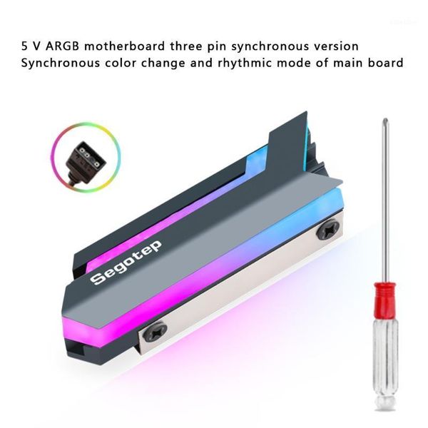 

rgb m.2 ssd heatsink 2280 nvme solid state drive cooler for deskpc computer1