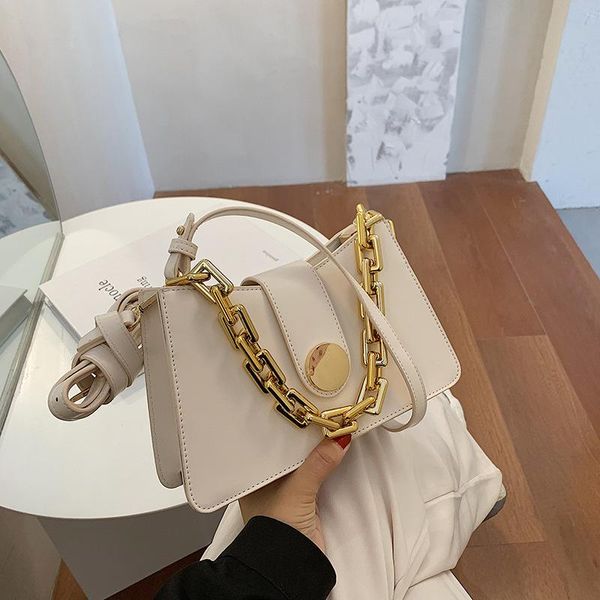 

cross body fashion chain pu leather crossbody bags for women 2021 shoulder simple quality handbags female travel bag tote sac