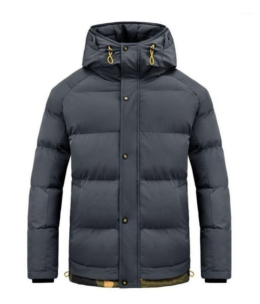 

fashion men's jacket winter thick hooded coat men's windproof outdoor clothes men parker coats1, Black