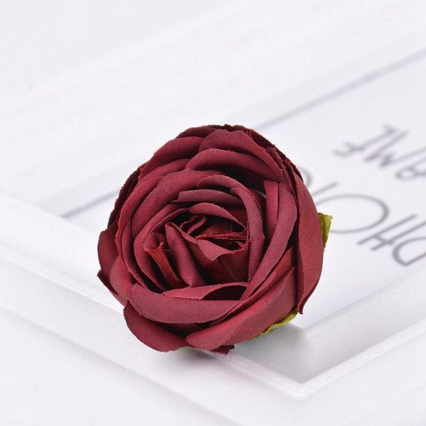 

5pcs/lot new autumn color silk rose bud artificial flower diy handmade wreath scrapbook wedding home decoration gift fak jllxdy