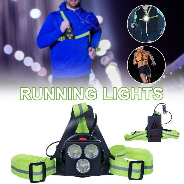

chest running light night running lights usb rechargeable chest light with adjustable beam for runner jogger camping