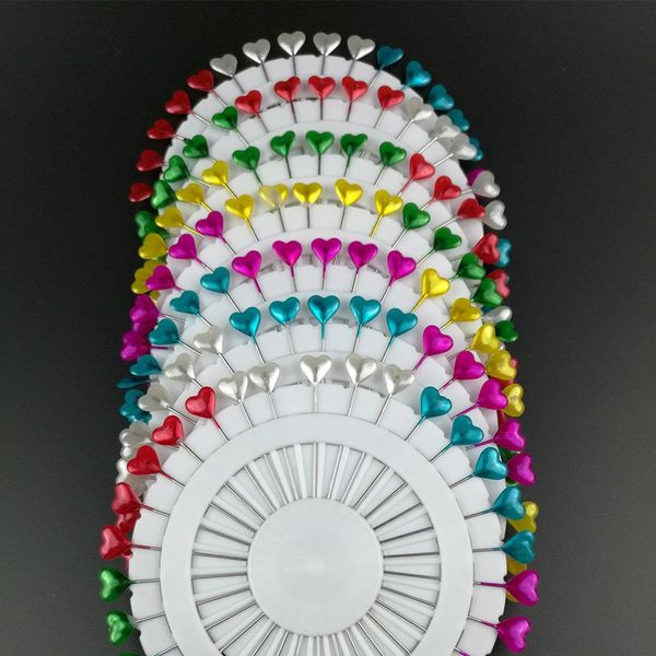 

120 шт. diy heart head dressmarking pins round pearl head pins декоративная швейная булавка 4 колеса цвета разрешенные верпливые иглы jllcaf