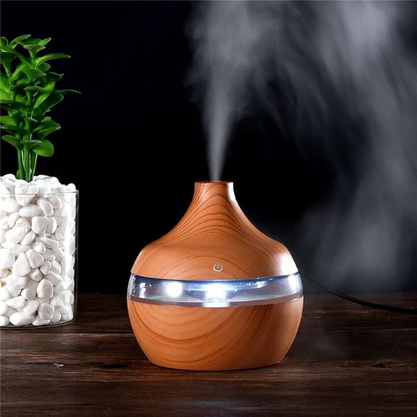 Home Difusor De Madeira Essencial Escritório Portátil Ultrasonic Mist fabricante de ar Air Humidifier USB Aroma Difusor Difusor Scent Machine