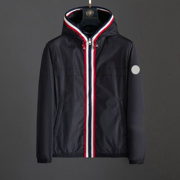 

Mens et Reflective Spring Autumn Outwear Windbreaker Hoodie Zipper Fashion Hooded ets Coat Outside Sport Asian Size Men's Clothing Coats, Black;brown