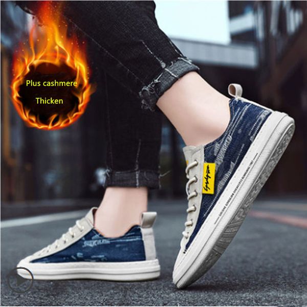 

1987s new autumn and winter men's canvas flat shoes casual shoes old beijing cloth shoes size 39-44, Black