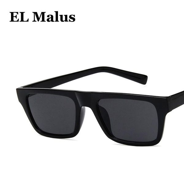 

sunglasses [el malus]retro uv400 square thin frame women designer black pink red lens mirror sun glasses female, White;black