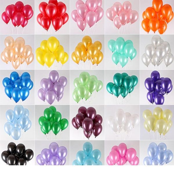 

10/20/50pcs 10inch 1.5g pearl latex balloons happy birthday party wedding christmas decoration balloon kids toy air ball jllpda
