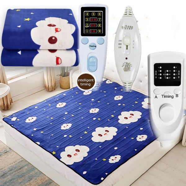 

220v soft warm heater dual temperature timing control electric blanket soft electric mattress 220v heating carpet