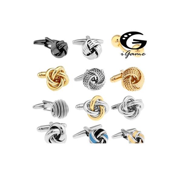 

бесплатная доставка черные запонки для мужчин модный узел дизайн высочайшего качества медь горячие запонки wheelsal wmtrfp, Silver