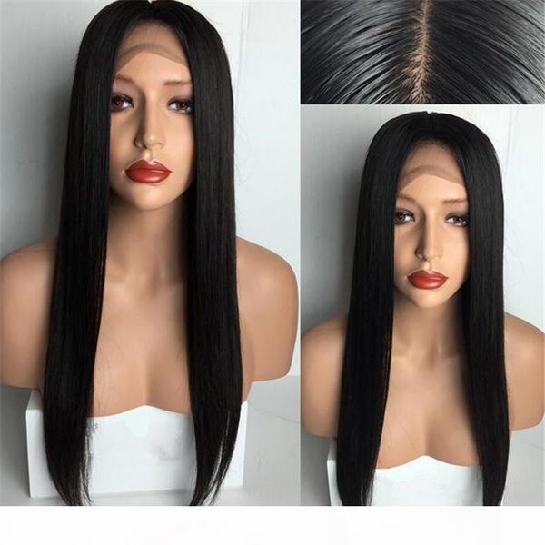 

brazilian sliky straight full lace human hair wigs for black women 8-24" lace front human hair wigs glueless full lace wigs, Black;brown